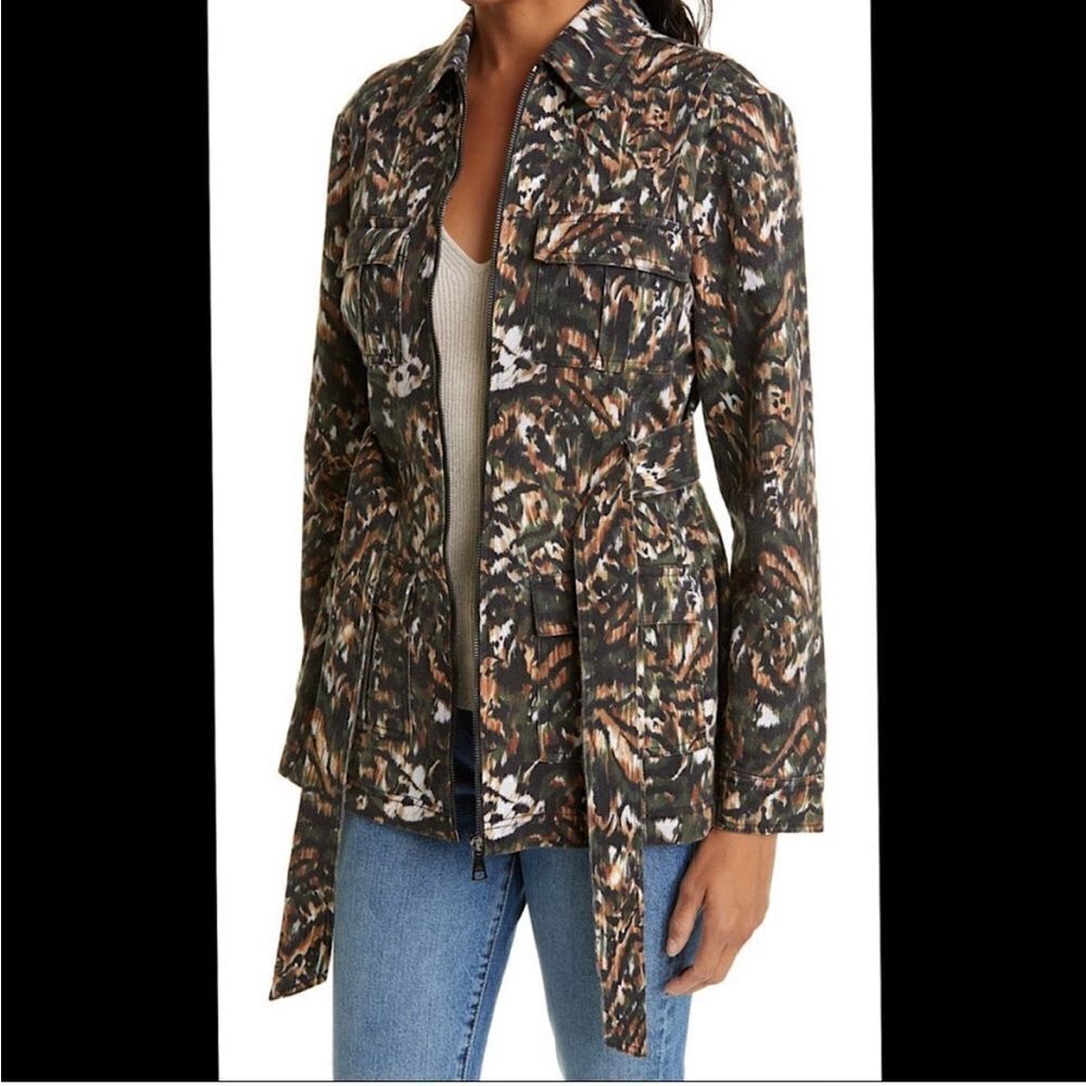 NEW Ted Baker Inniza Printed Cargo Jacket Size 4 - Picture 4 of 14